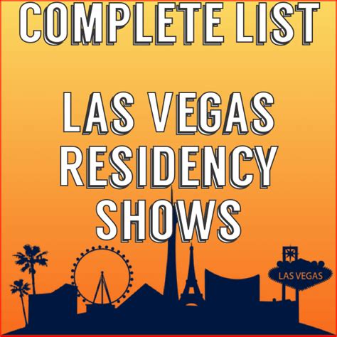 las vegas residencies 2024